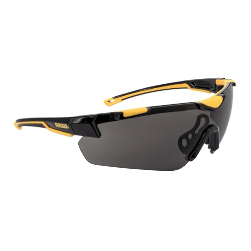 DEWALT DPG110 Chisel Unisex Trim-Fit Half Frame Protective Eyewear, Black Frame