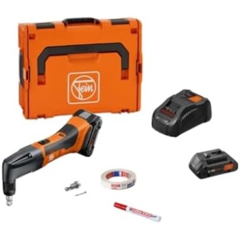 Fein Cordless Nibbler Set for Roof and Facade Construction - 17-Gauge Cutting