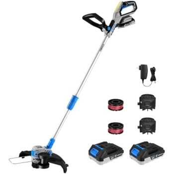 String Trimmer Cordless Battery Powered：DEKOPRO 20V Brushless Electric Weed
