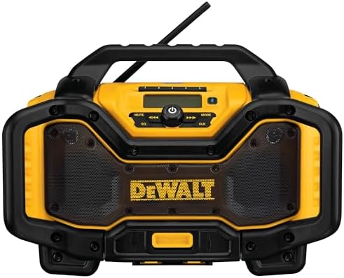 DEWALT 20V MAX Bluetooth Radio, 100 ft Range, Portable for Jobsites (DCR025)