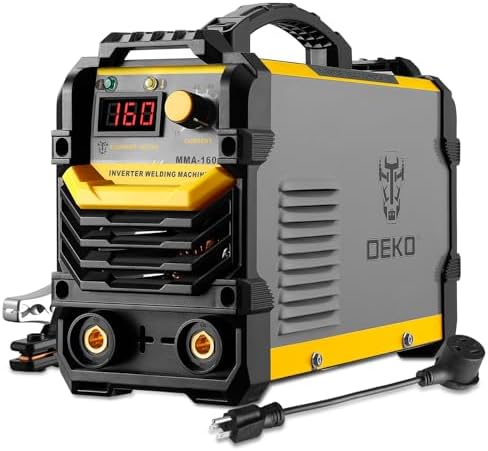 DEKOPRO 110/220V MMA Welder,160A ARC Welder Machine IGBT Digital Display LCD Hot