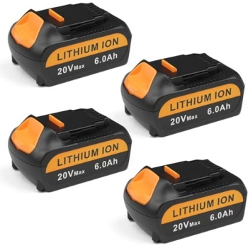 Replacement for DeWalt 20V Max Battery,20V 6Ah Lithium Ion Batteries Compatible
