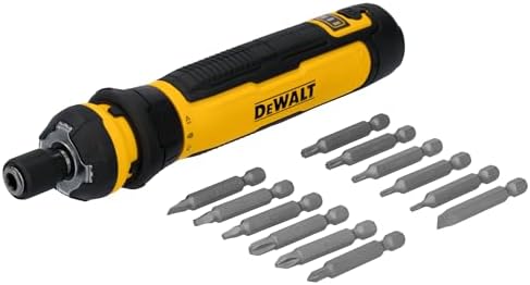 DEWALT Cordless Screwdriver with FLEXDRIVE Control and Screwdriving Bits