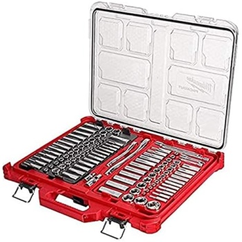Milwaukee Electric - 1/4-3/8 106PC Rat. and Socket Set in PKOUT SAE-MM