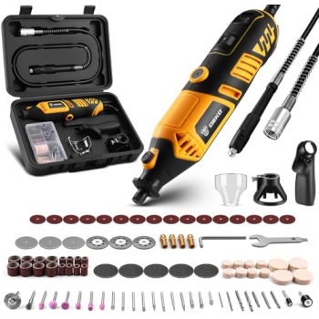 Rotary Tool Kit: DEKOPRO Power Hand Rotary Tools Mini for Wood/Metal, Electric