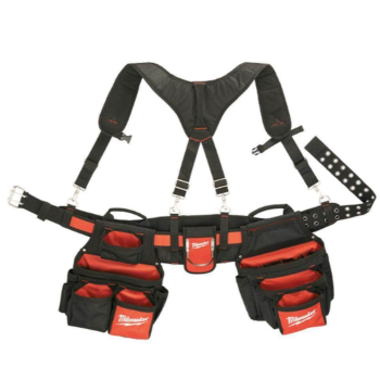 Milwaukee 48228120 Nylon Contractor Work Belt with Suspension Rig